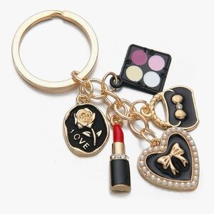 Elegant Handbag Charm Pedant for Women Enthusiast Keychain Makeup Lovers Gift